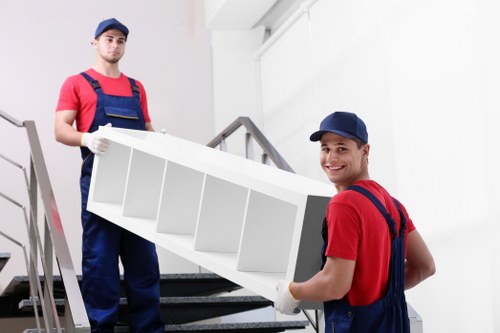 Chelsea moving team handling a residential relocation in a local street