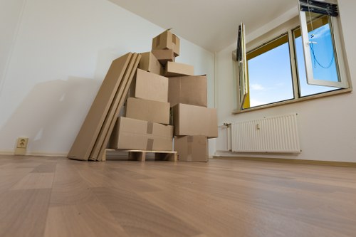 Packing and loading furniture for a Chelsea van removal job