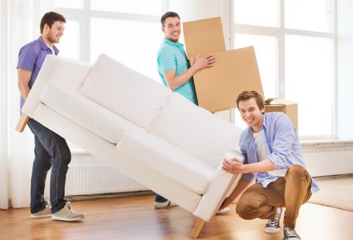 Commercial moving team planning an office relocation in Chelsea