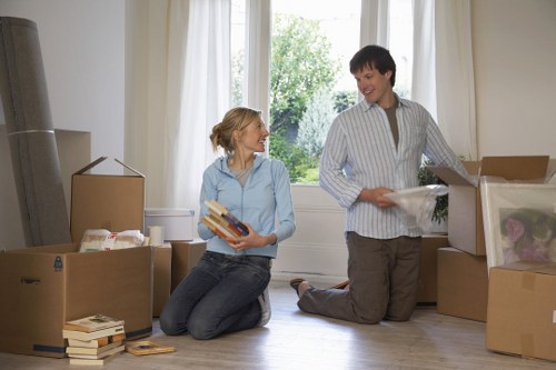 Professional furniture removal from a Chelsea flat with narrow access