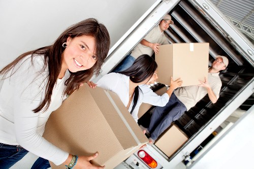 Packing and loading belongings for a Chelsea relocation