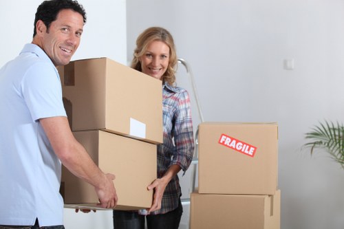 Driver loading furniture for a Chelsea move